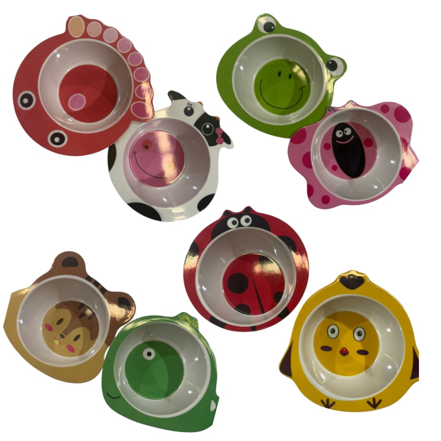 Bowl melamina infantil forma animalitos