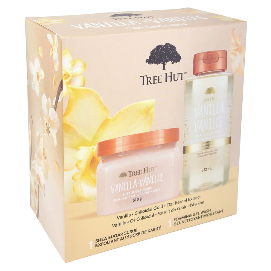 Tree Hut Pack Vainilla (Exfoliante y Gel de Ducha)