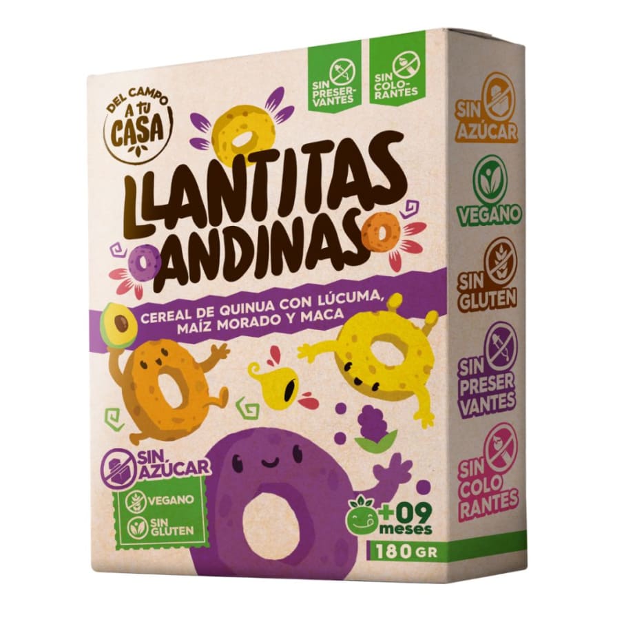 Llantitas andinas sin azucar 180gr