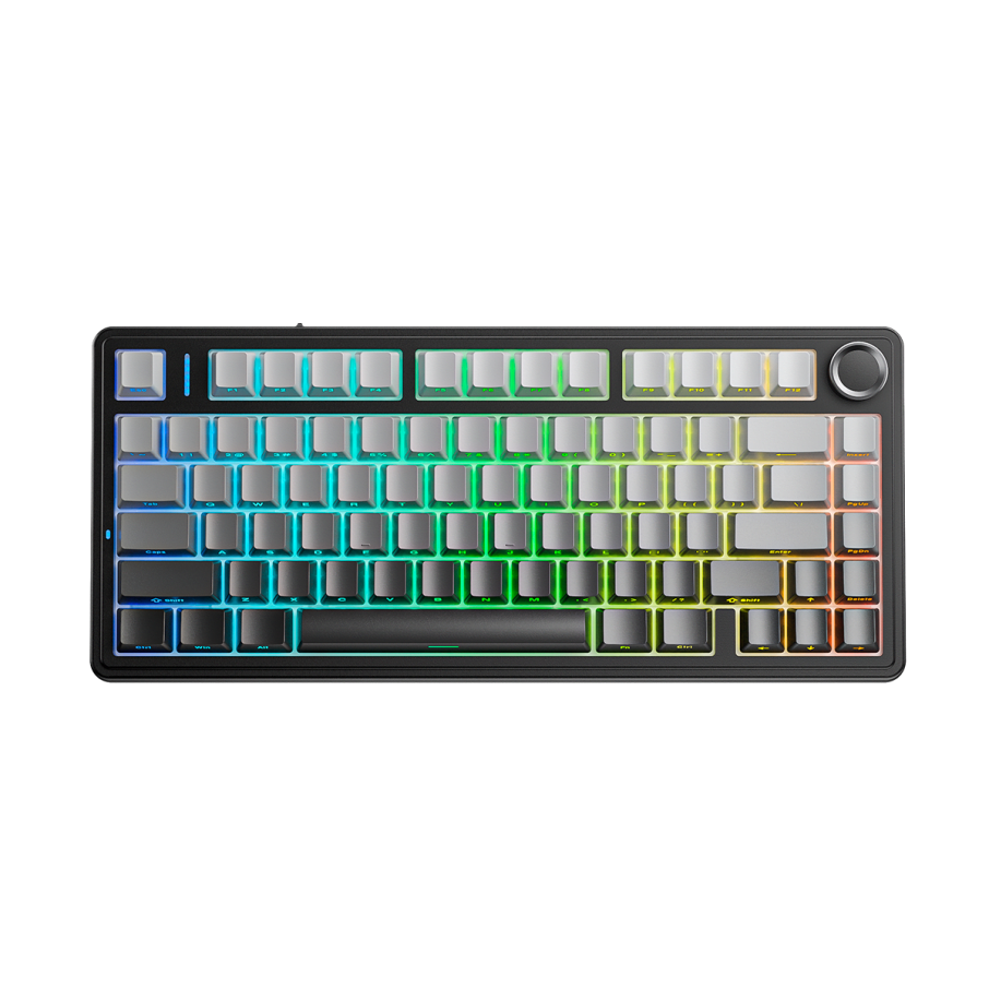 Teclado Aula F75 RGB Inalambrico Español BLACK DEGRADED - REAPER SWITCH