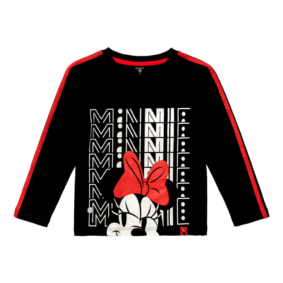 POLO MODA ML MINNIE MOUSE NIÑA NEGRO