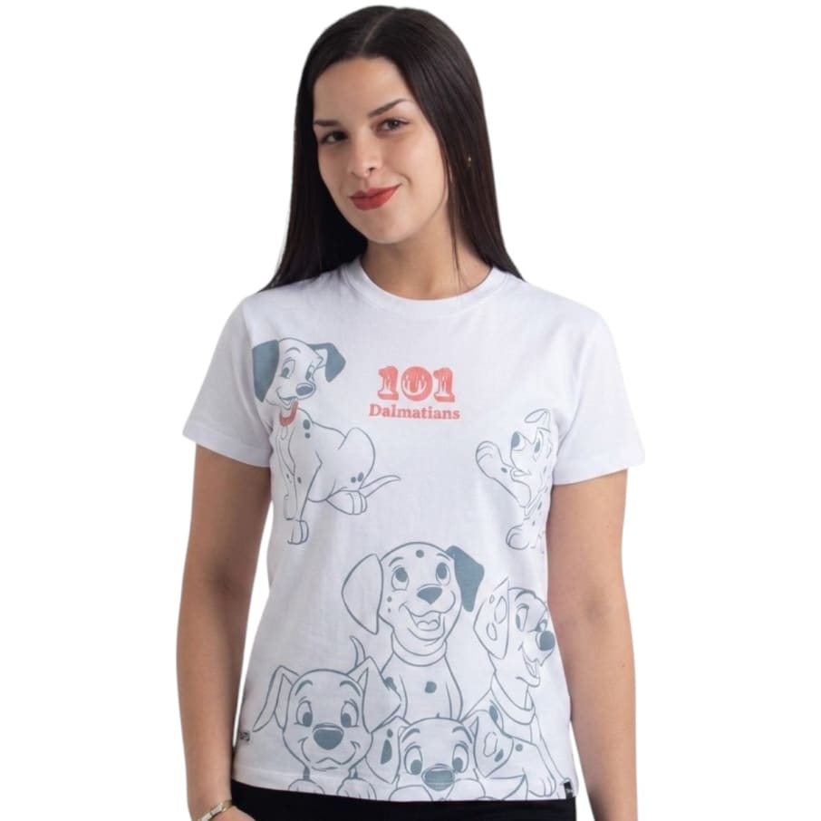 POLO BAS MC MUJER BLANCO CLASICOS DE DISNEY
