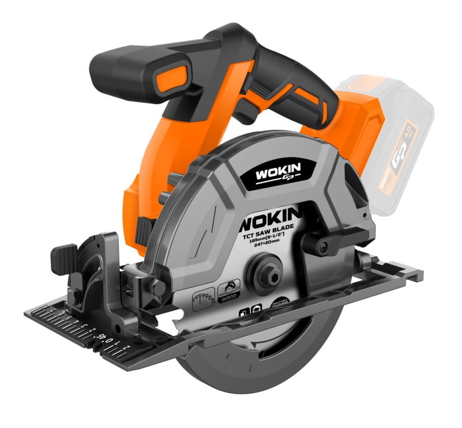 Sierra Circular Inalambrica 20V, 165mm Wokin