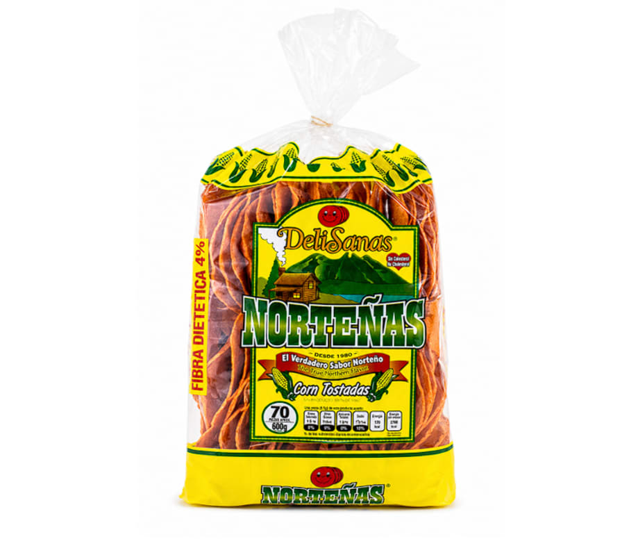 Tostadas Norteñas 70 Pzs