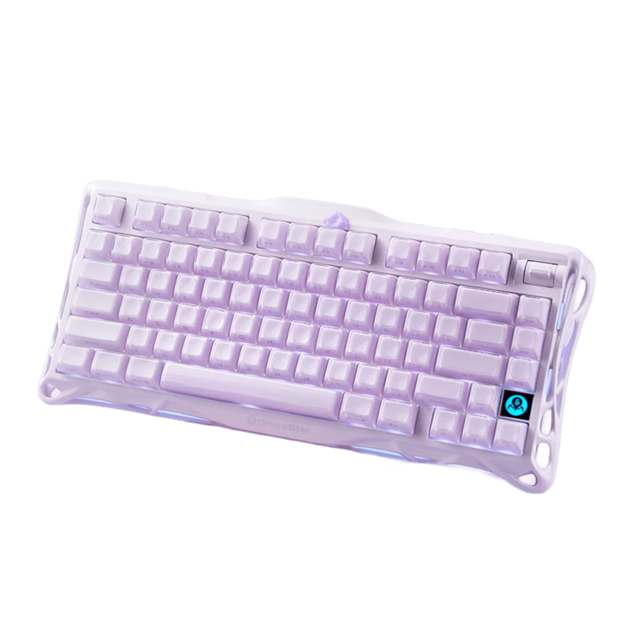Teclado GravaStar MERCURY K1 Inalámbrico Ingles LAVENDER PURPLE  EDICIÓN ESPECIAL