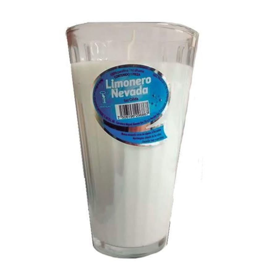 Veladora Vaso Limonero Nevada