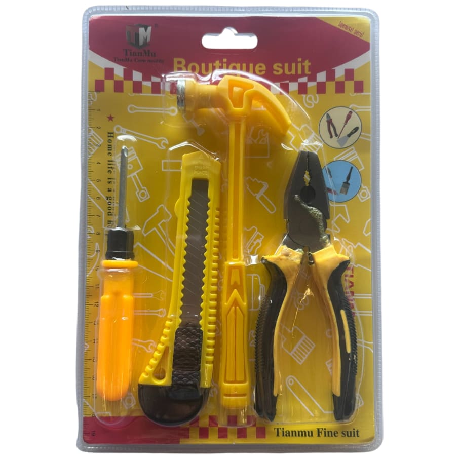 Set herramientas c/ martillo 4 pzs
