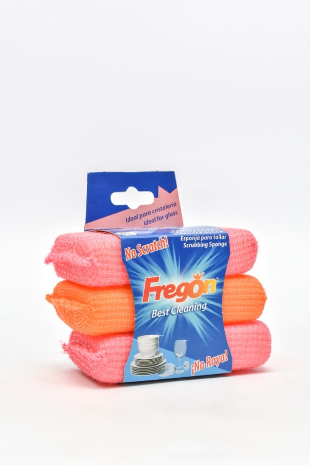 Fibra Esponja Fregon Cristaleria 3 Pack