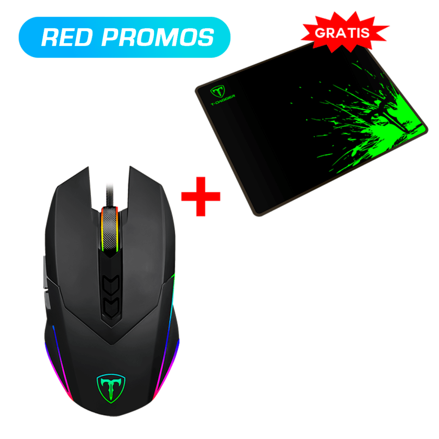 Mouse T-Dagger LIEUTENANT T-TGM301RGB + Mouse Pad T-Dagger LAVA S T-TMP100