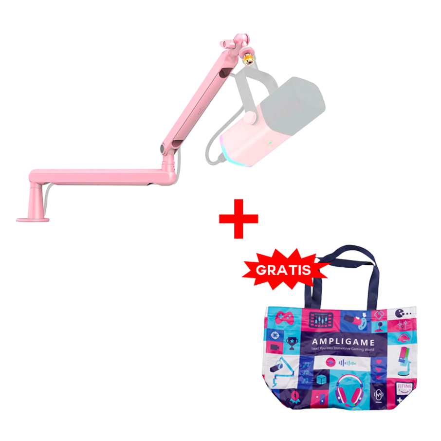 Brazo para Micrófono Fifine BM88 PINK + Bolsa Fifine 2025