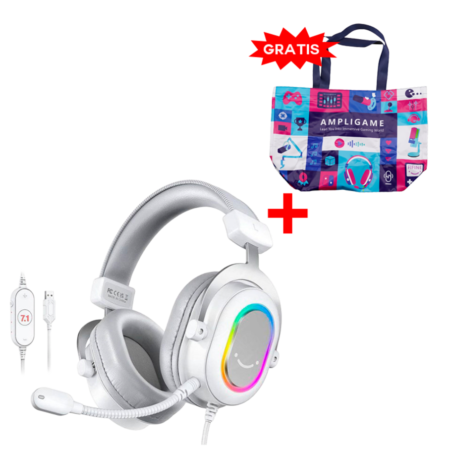 Auricular Fifine H6 WHITE + Bolsa Fifine 2025