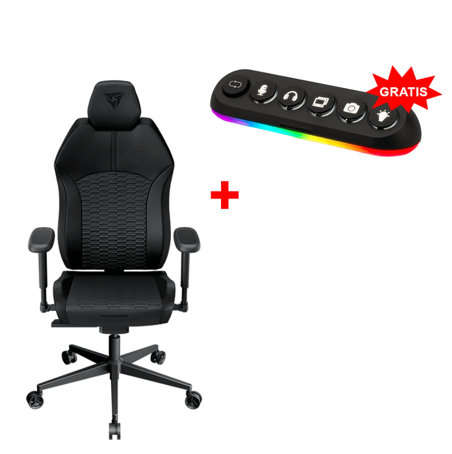 Silla ThunderX3 SOLO 360 Racer Black + Hub Streamplify HUB DECK5-RGB 5 Puertos USB 