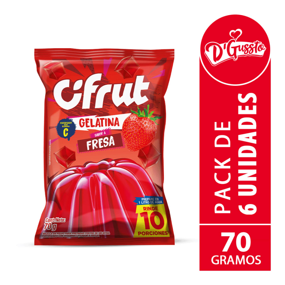 CIFRUT GELATINA FRESA 70g 