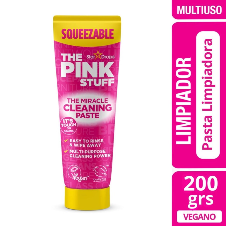 Pasta Limpiadora Multiuso Squeezable 200 gr Marca The Pink Stuff