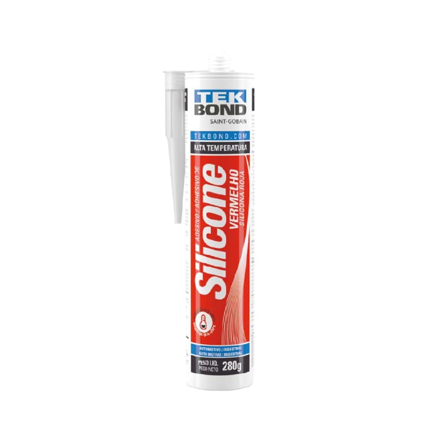 Silicona Acética Tekbond Alta Temperatura Rojo 280 gr