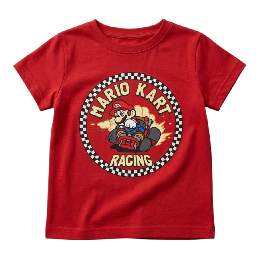  POLO MANGA CORTA NIÑO MARIO BROS ROJO