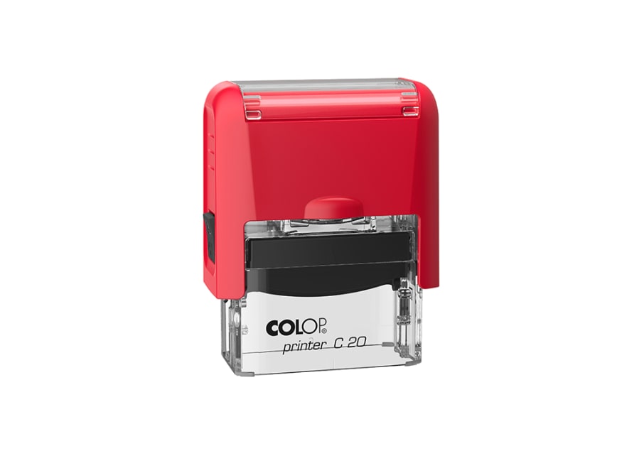 156927 - SELLO COLOP PRINTER C20 ROJO - ALM. NEGRO 14X38