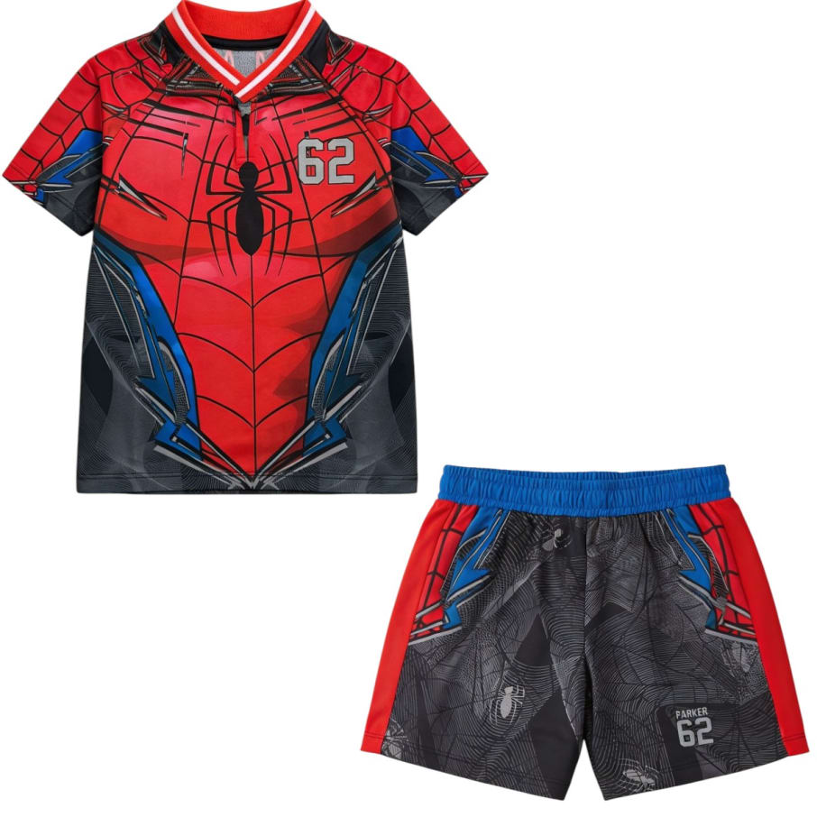 CONJUNTO DEPORTIVO SPIDER-MAN NIÑO ROJO