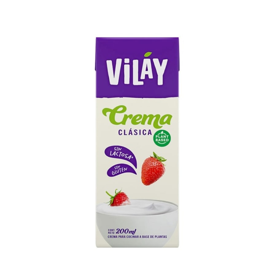 Crema vegetal alternative sin latosa clasica 200 cc  Marca Vilay