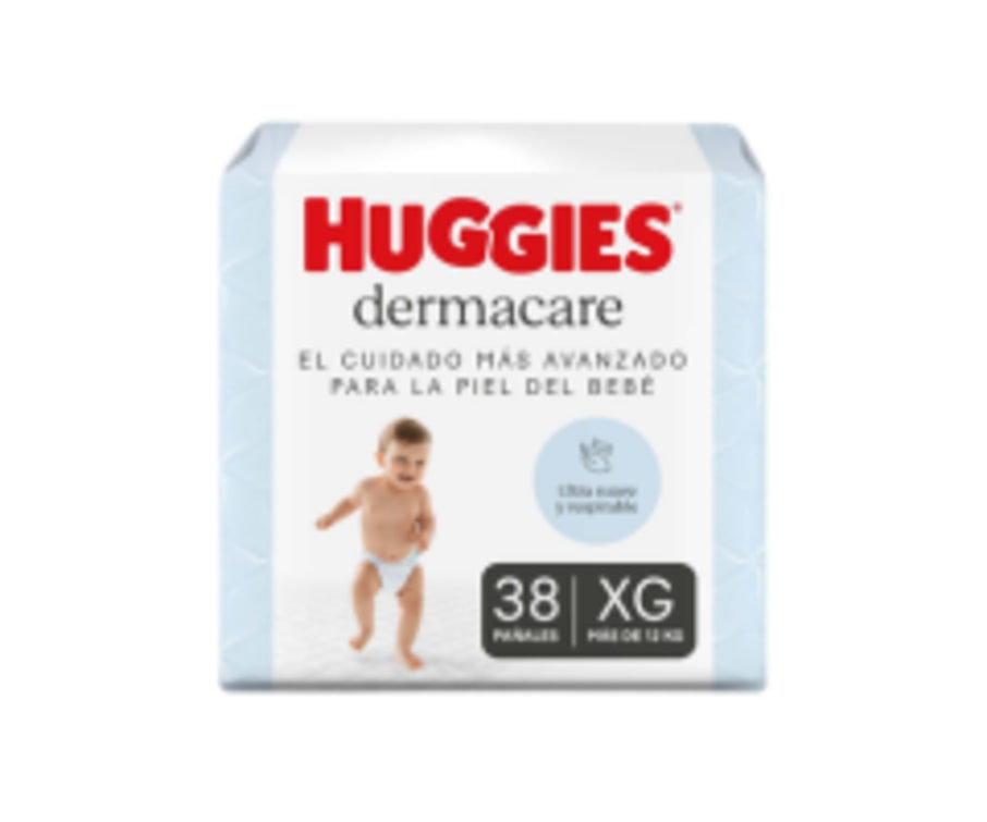 HUGGIES DERMACARE PAÑAL TALLA XG X 38