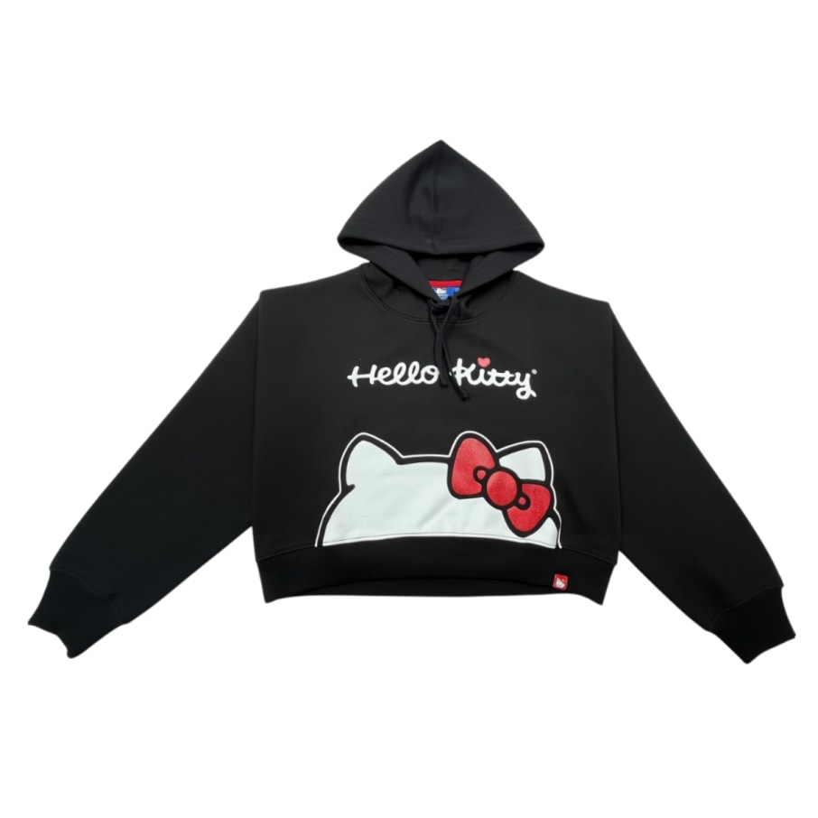 POLERA CON CAPUCHA MUJER HELLO KITTY NEGRO