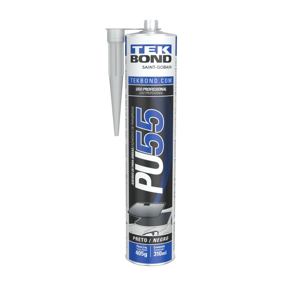 Sellador de Poliuretano PU 55 Negro 310ml Tekbond