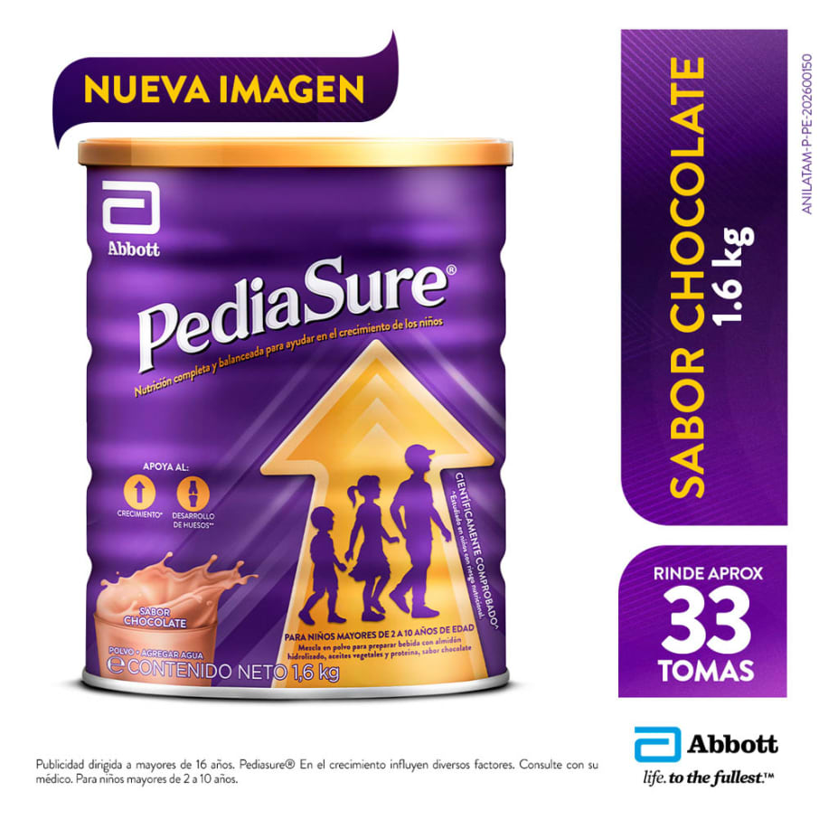 PEDIASURE SABOR CHOCOLATE  X 1600G   