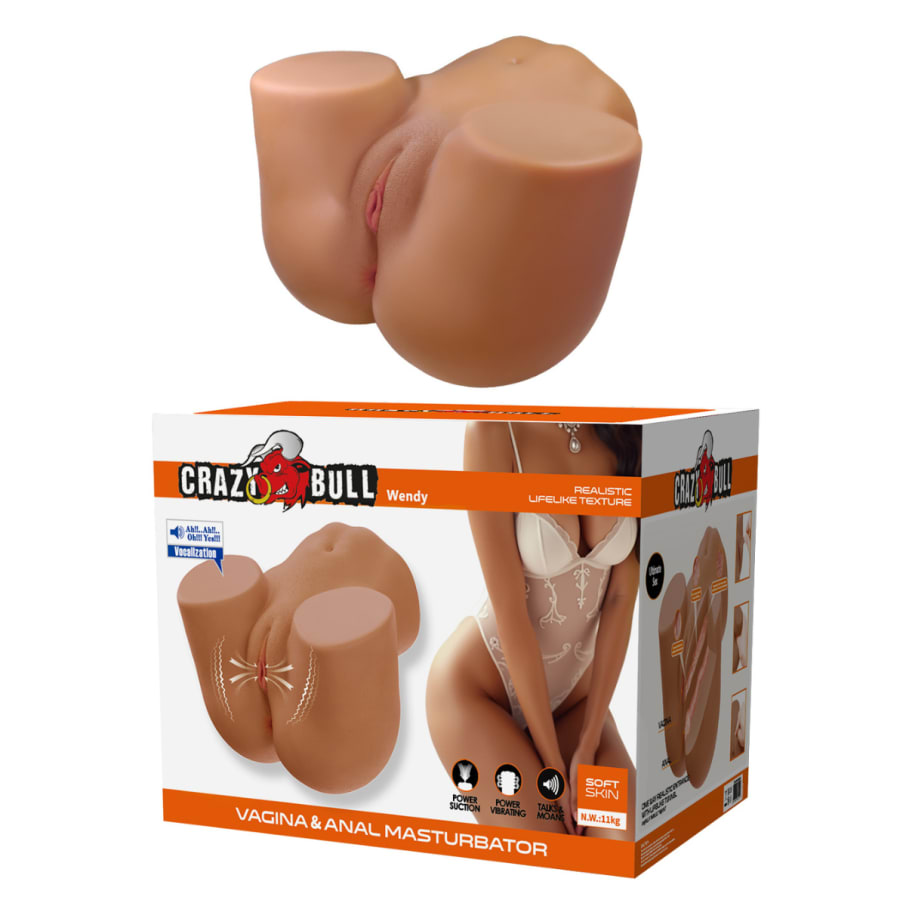 Masturbador vibrador, succión y voz Wendy