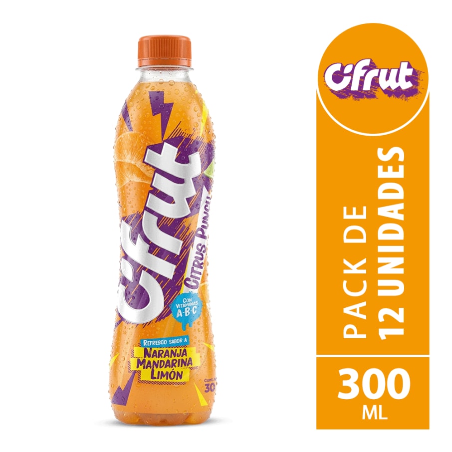  CIFRUT NARANJA, MANDARINA Y LIMON PET NO RETORNABLE 300 ML 