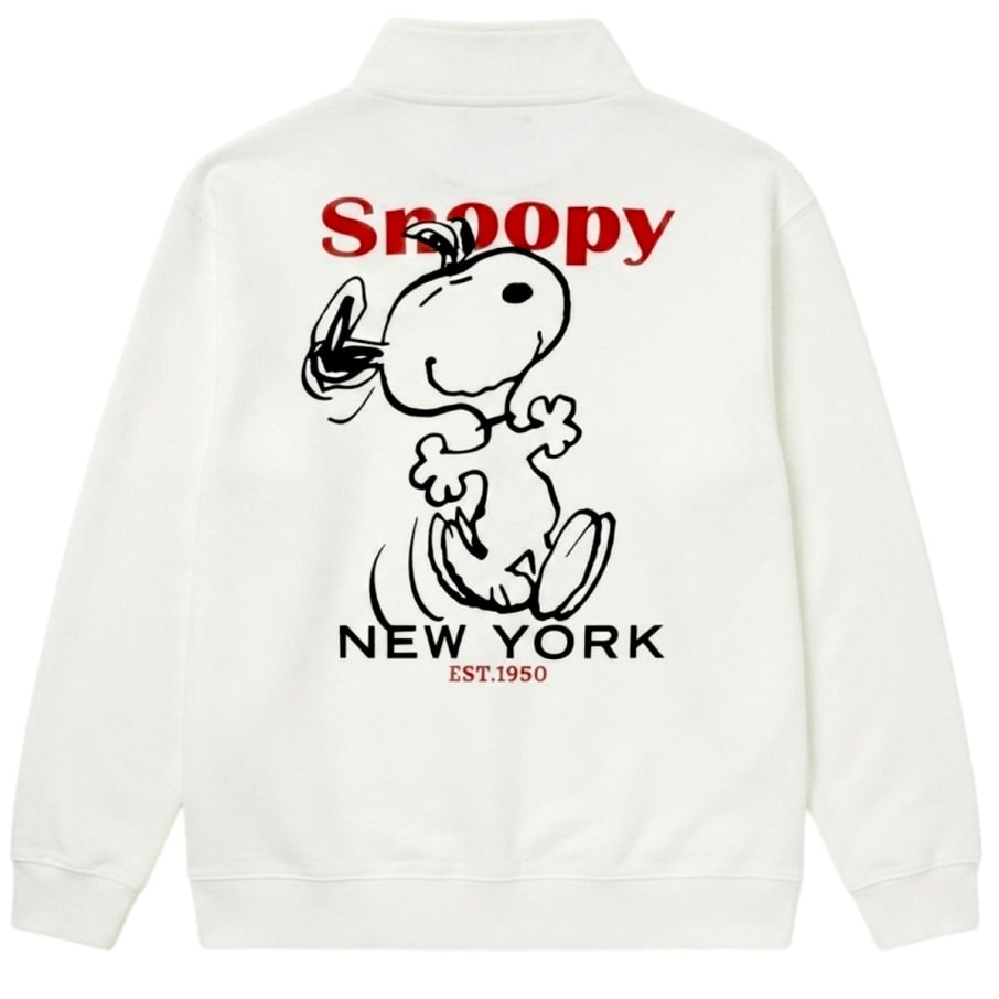 POLERA SNOOPY MUJER MARFIL