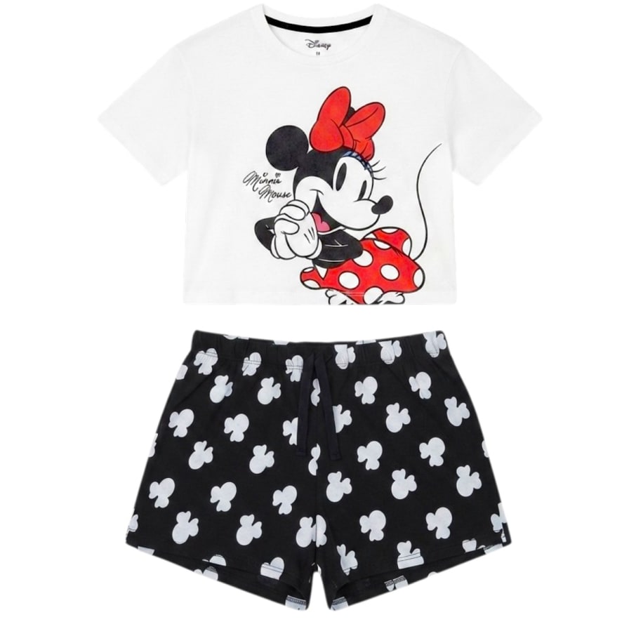 PIJAMA MINNIE MOUSE MUJER BLANCO