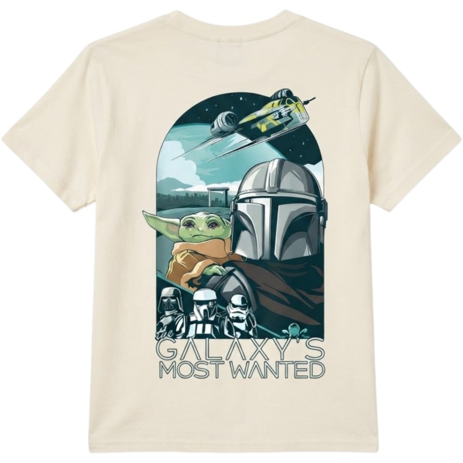 POLO BASICO MC STAR WARS NI O MARFIL