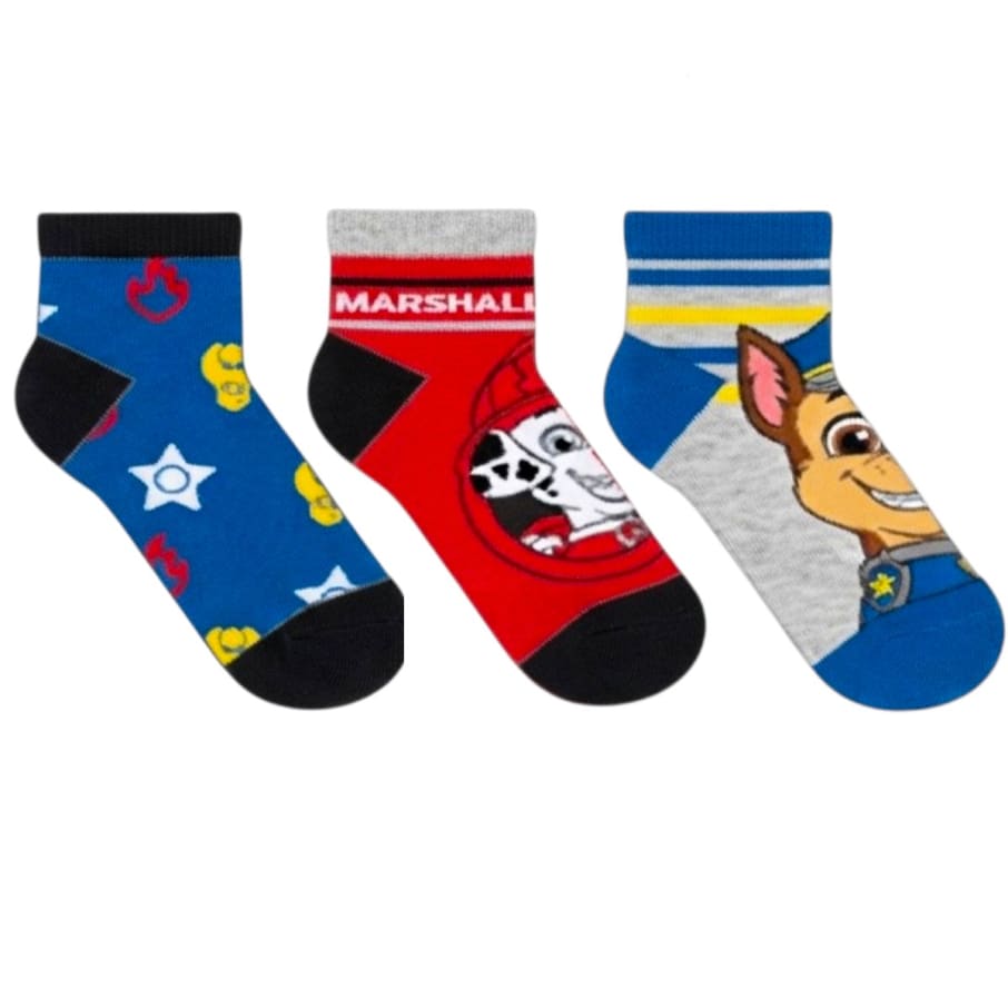 MEDIAS PACK X3 PAW PATROL MIXTO