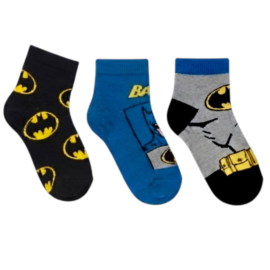 MEDIAS PACK X3 BATMAN MIXTO