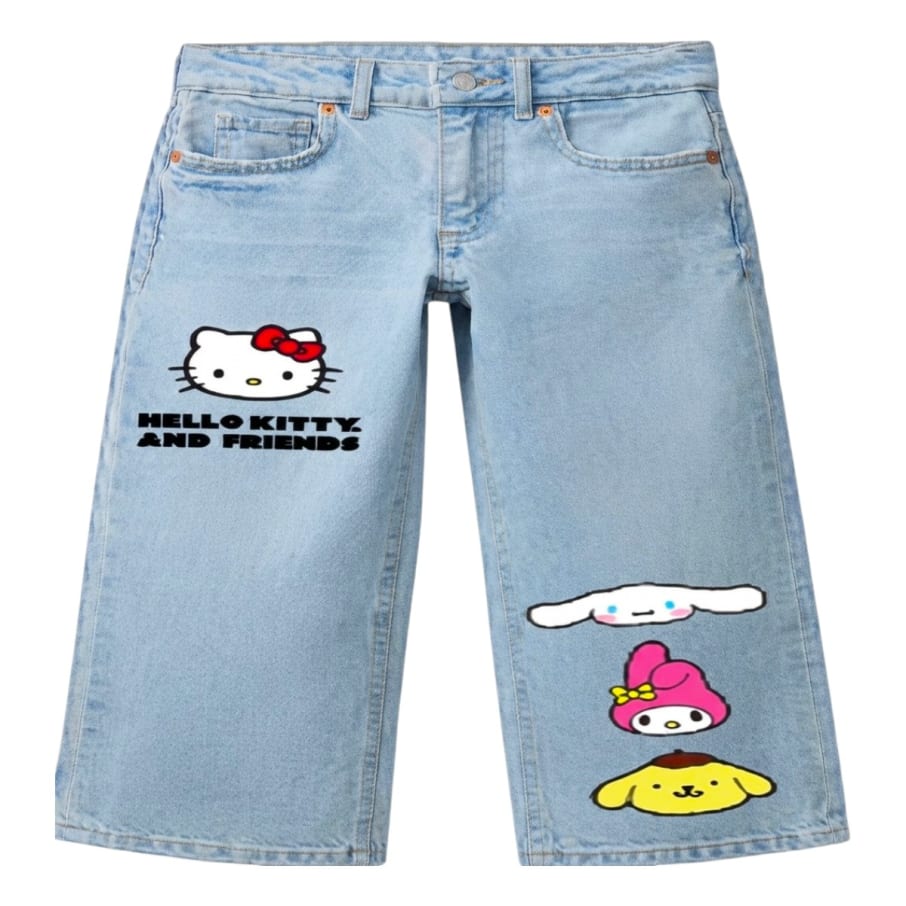 PANTALON MODA HELLO KITTY NI A CELESTE