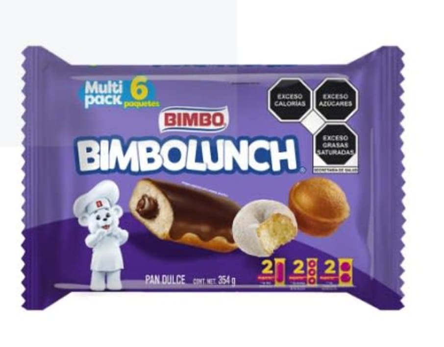 Paquete Bimbo lunch escolar 354 gr