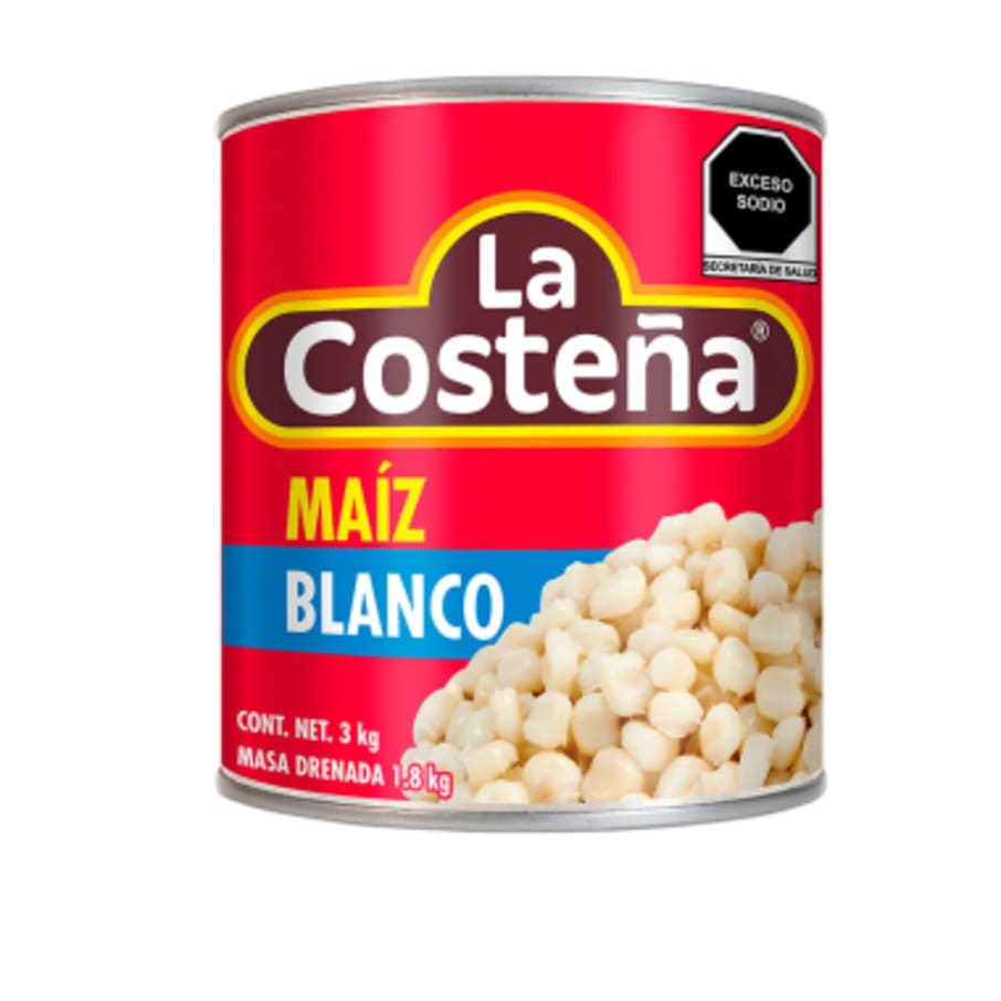 Maiz Pozolero La Costena 3 Kilos