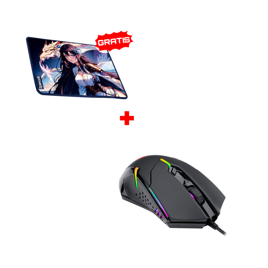 M601-RGB Mouse Redragon CENTROPHORUS  + P046 Mouse Pad Redragon AK1 S 