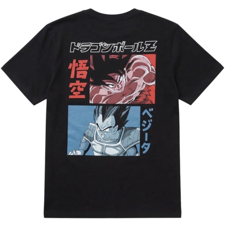 POLO BASICO HOMBRE DRAGON BALL  NEGRO
