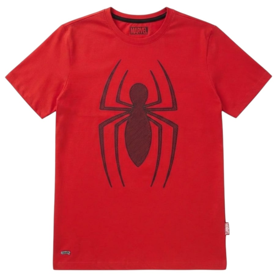 POLO BASICO HOMBRE MARVEL COMICS ROJO