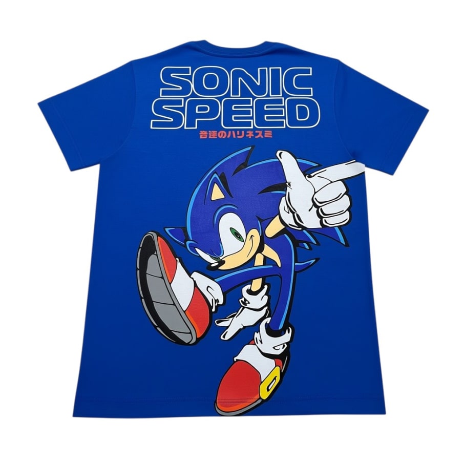 POLO BASICO MC NI O SONIC  AZUL