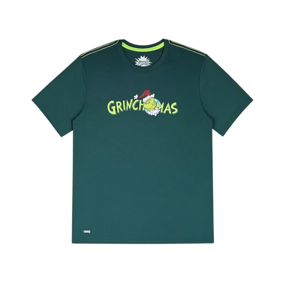 POLO BASICO HOMBRE THE GRINCH VERDE OSCURO