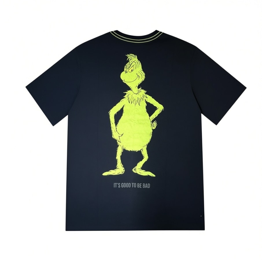 POLO BASICO HOMBRE THE GRINCH NEGRO