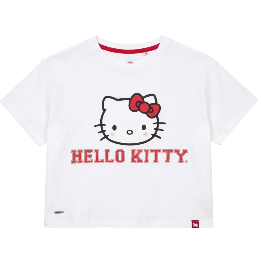 POLO SEMICROP MUJER HELLO KITTY MARFIL
