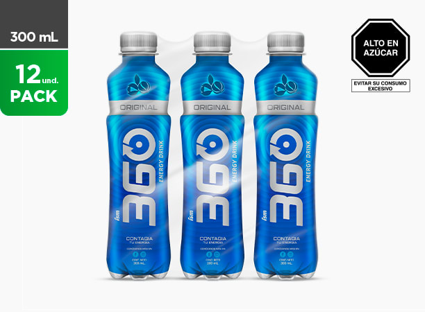 360 Energy Drink Original 300 mL. - Pet