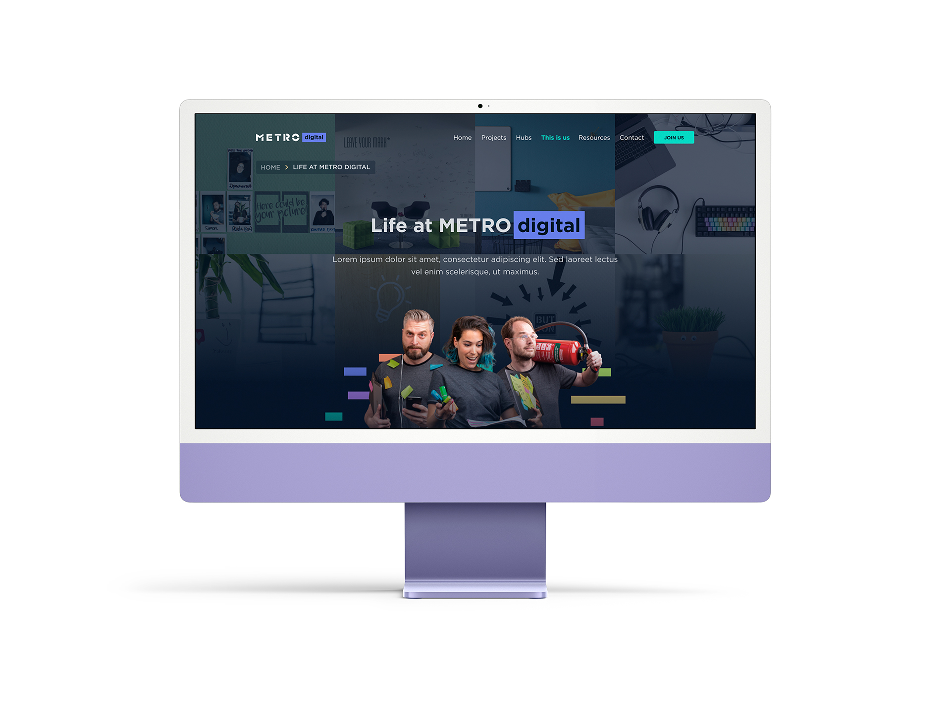 MetroDigital Desktop View