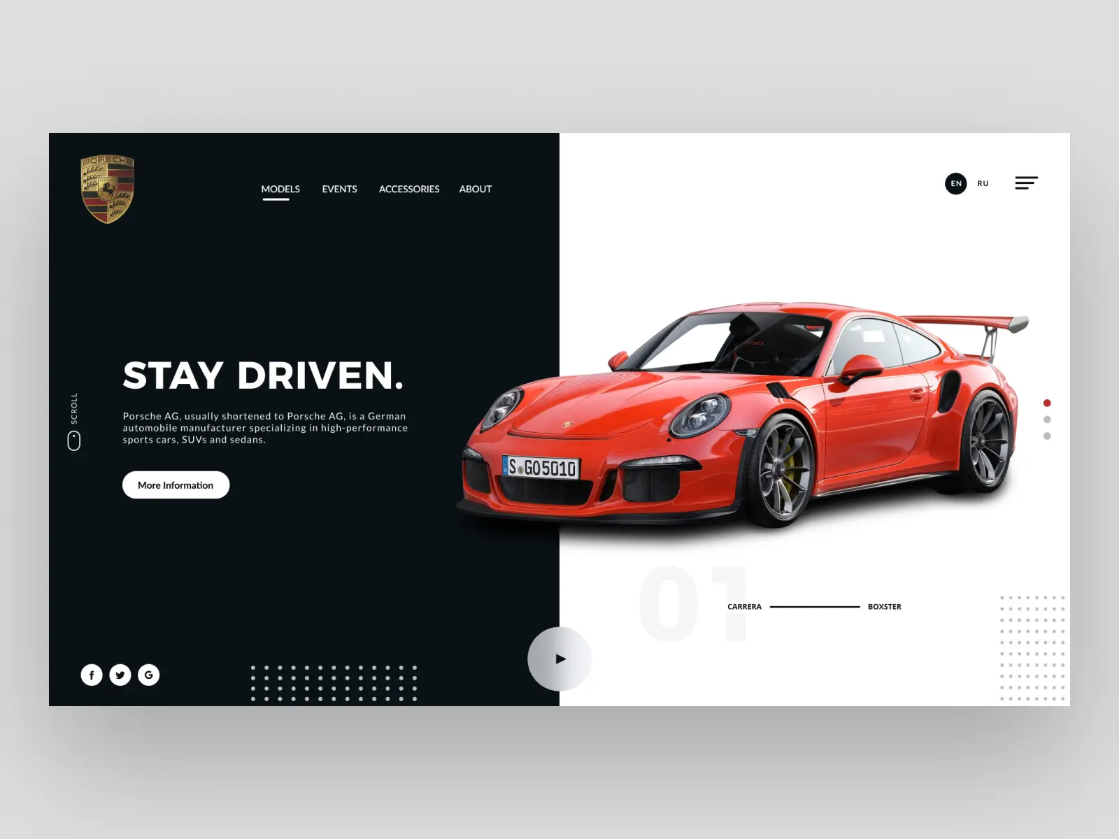 Porsche Website