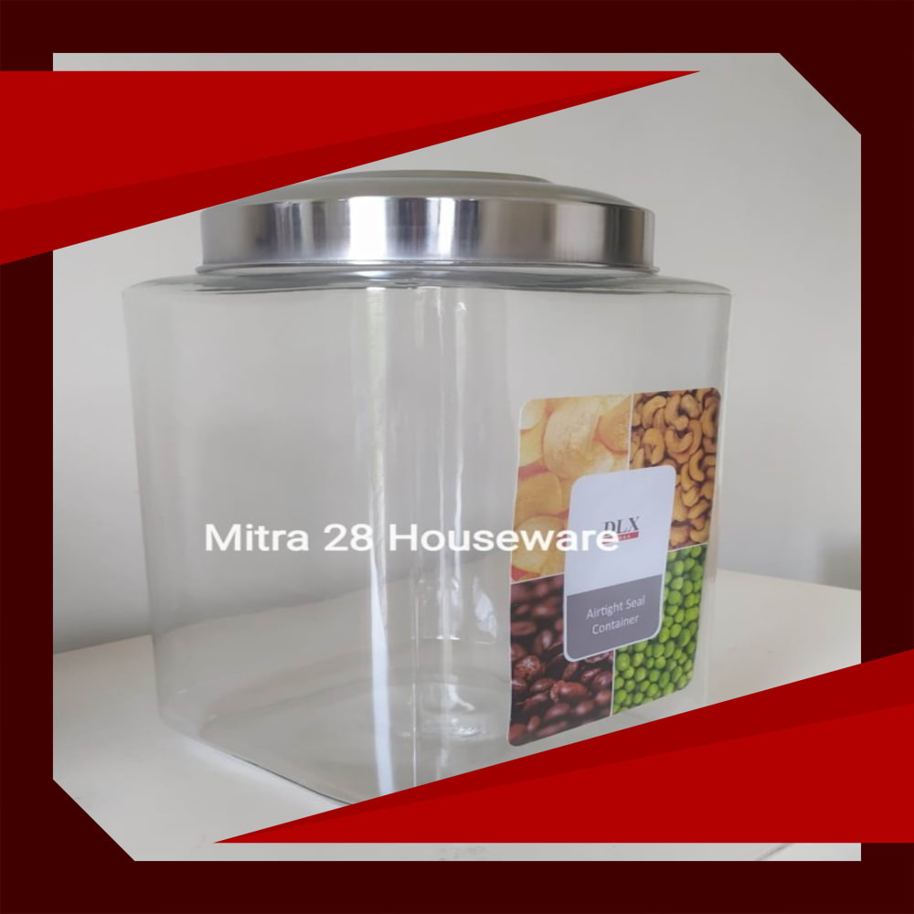 Jual Toples Kaca Kotak Besar Kedap Udara Dlx Canister Kafe B Ukuran 9 Ltr Di Seller Karenina 1065