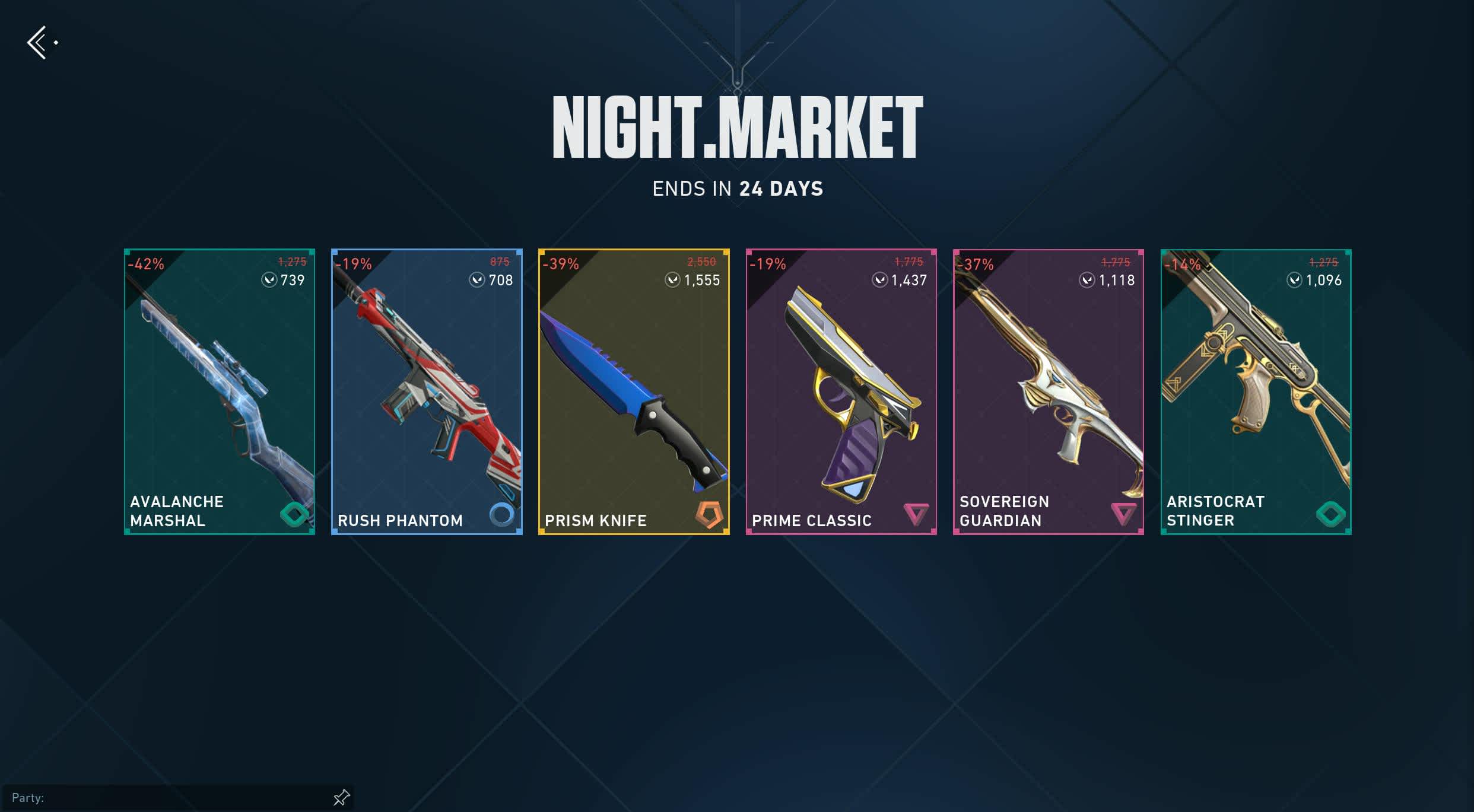 El Mercado Nocturno de Valorant 