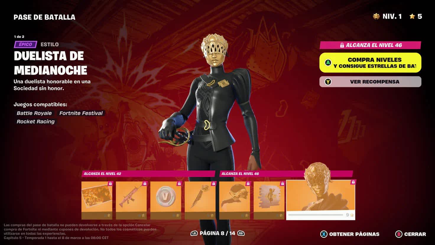 Pase de Batalla de Fortnite C5T1  2023